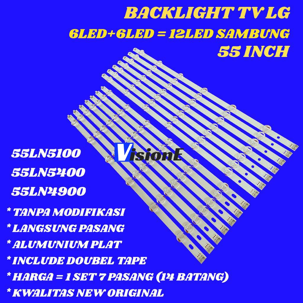 BACKLIGHT TV LED LG 55LA6200 55LN5100 55LN5400 55LN4900 LAMPU BL 55 INCH