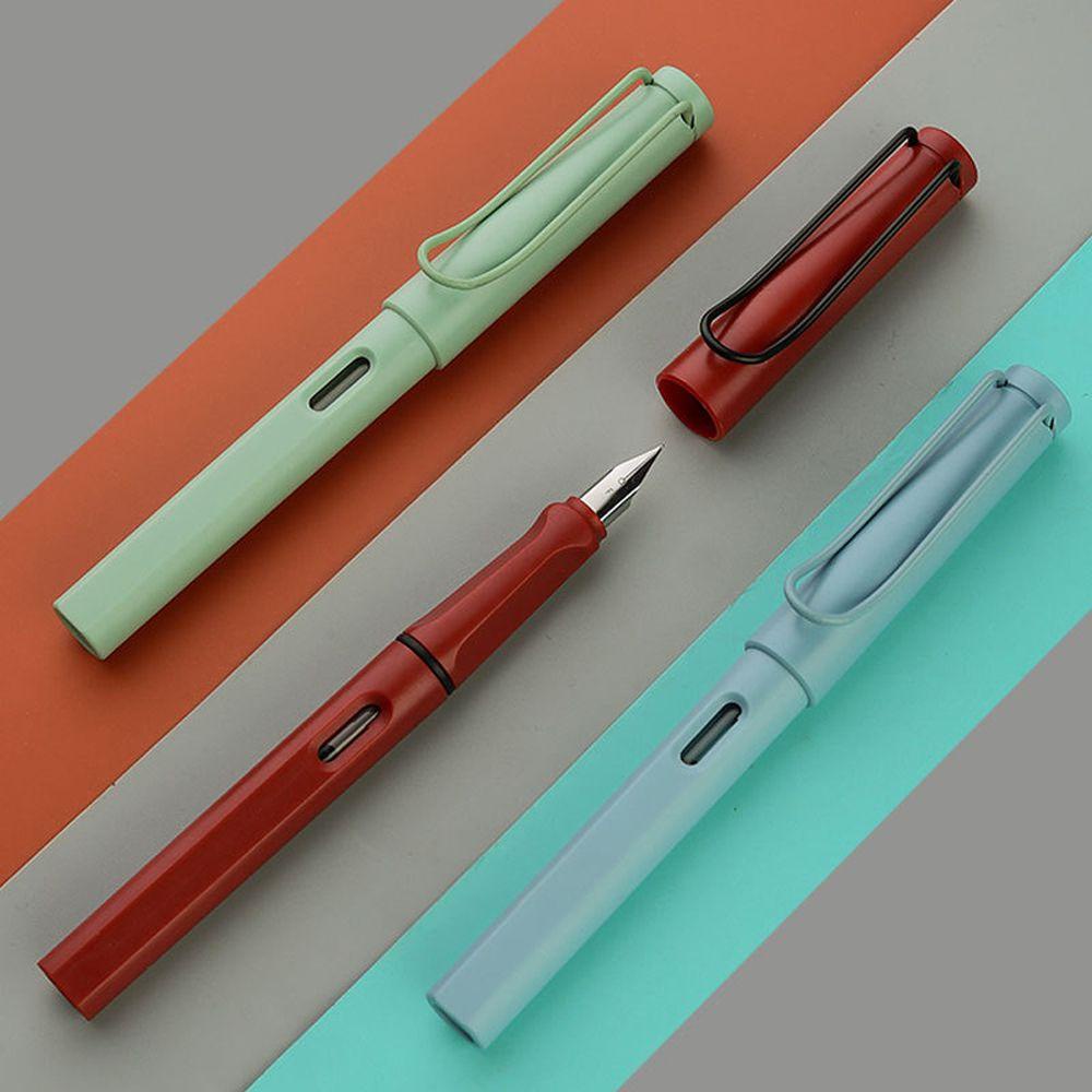 Pena Tinta Fountain Pen Agustina Perlengkapan Kantor Pena Kaligrafi Kantor Pena Tinta Yang Dapat Diganti sac Pulpen Bisnis Mahasiswa