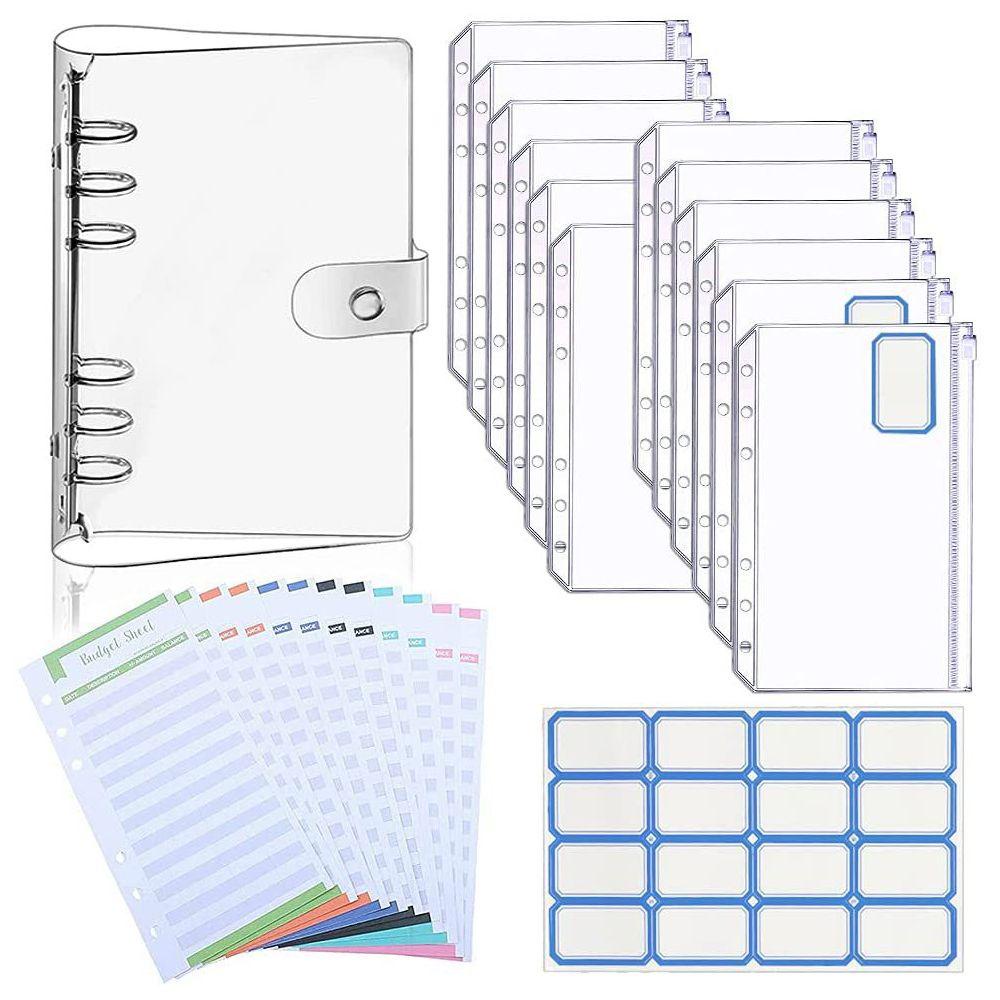 Pineapple A6 PVC Notebook Binder Soft Budget Sheets Stiker Tulisan Tangan Loose-Leaf Folder