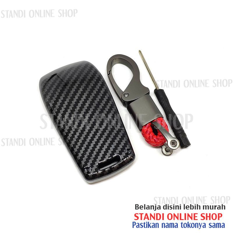 Cover Kunci Smart Key Sarung Kunci Carbon New Mercedes Benz CLA CLS GL