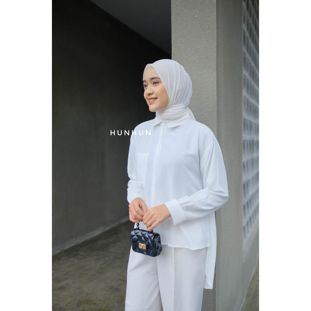 (Crinkle) Kemeja Basic Crinkle Pocket Premium