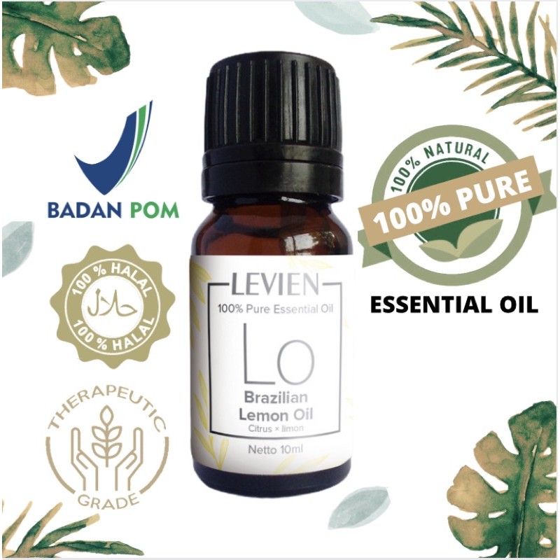 LEVIEN 100% PREMIUM PURE ESSENTIAL OIL “LEMON”