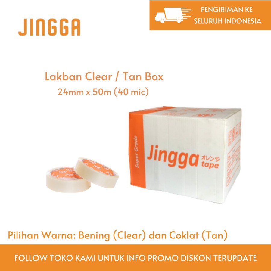 

BOX Lakban Bening / Clear 24mm x 50m (40 micron)
