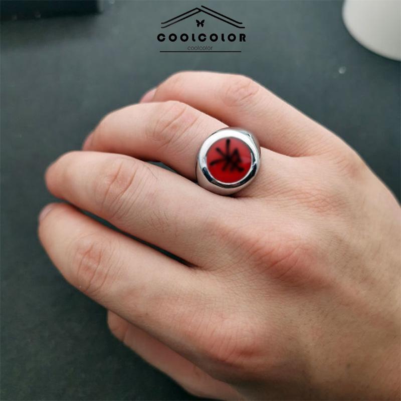 COD✨Cincin Cosplay Anime Akatsuki Itachi Pain Orochimaru Untuk Korea Fashion Impor Murah Pria Wanita