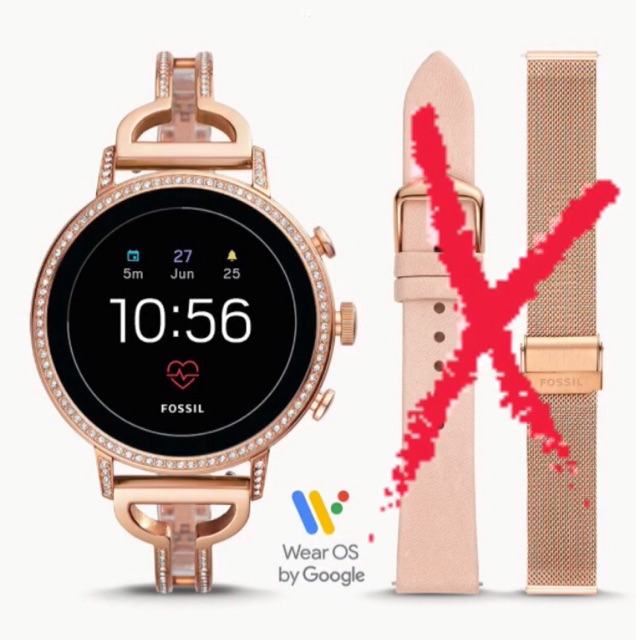FTW6030SET refurbished fossil smartwatch gen 4 rose gold blink
