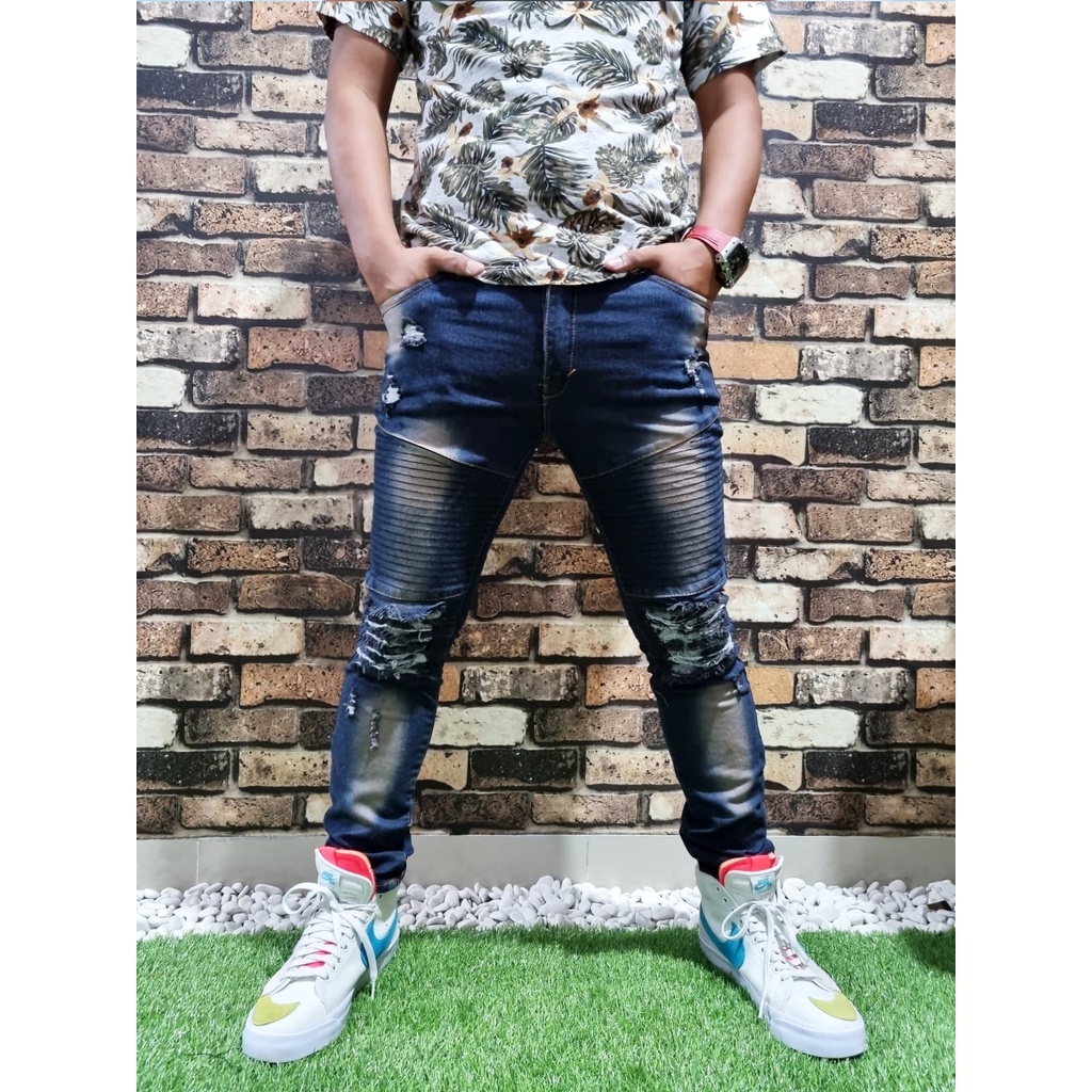 [COD] Jeans Bikers Pria / Celana Jeans Panjang Pria / Bikers / Jeans Panjang Bikers / Jeans Bikers J