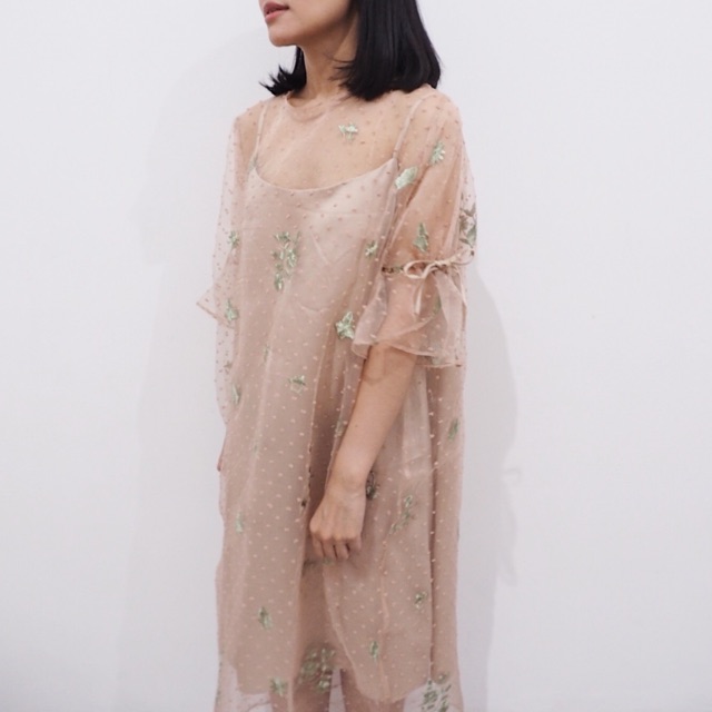 Kalla Studio Polka dress dusty pink