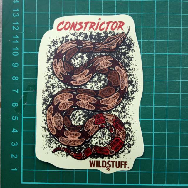Sticker Wildstuff - Ular Boa Constrictor Constrictor BCC