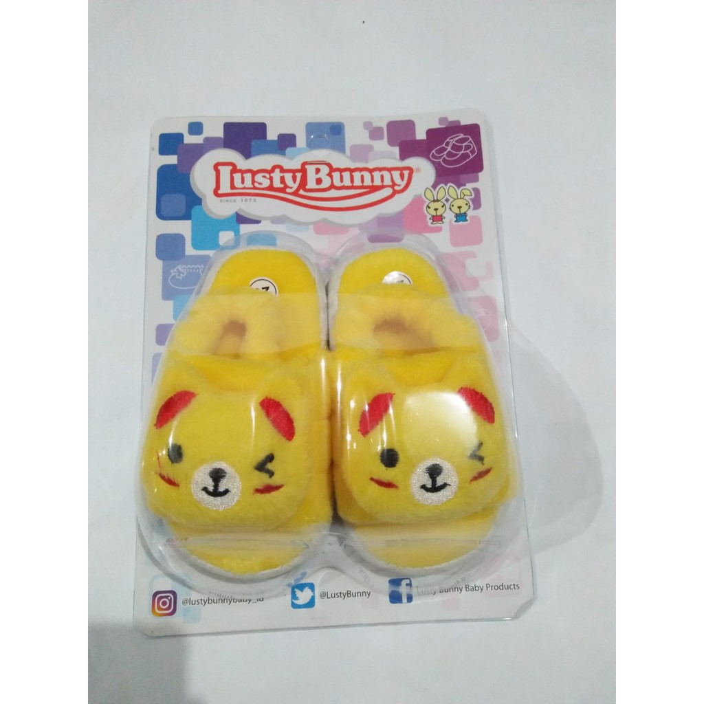 LUSTY BUNNY SEPATU SENDAL BULU LUCU FASHION BEST SELLER PS9721