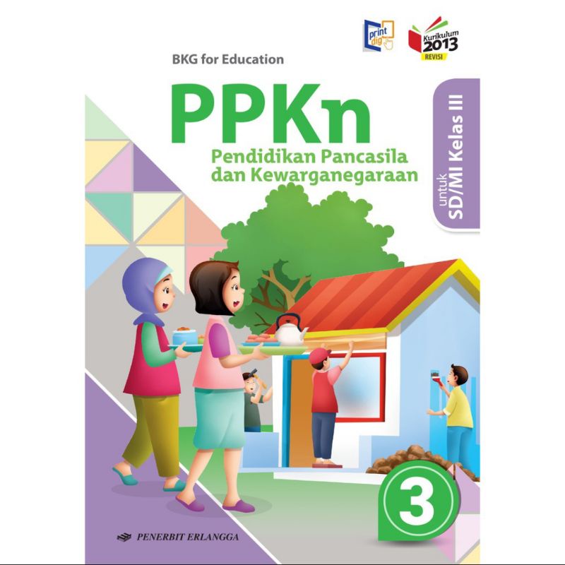 BUKU PPKn SD/MI KELAS 3 PENERBIT ERLANGGA