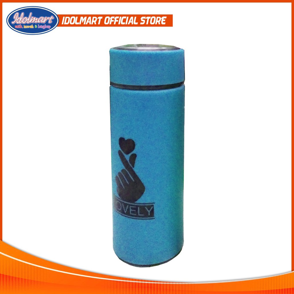 IDOLMART  Botol Minum Lapis Kaca Karakter 450ml- Tumbler Unik Lucu Murah Idolmart Surabaya