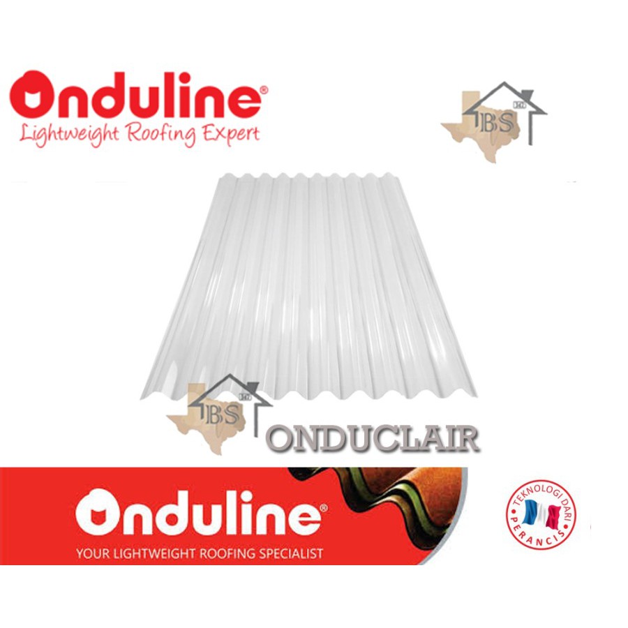 GENTENG ONDULIN CLEAR ATAP ONDUCLEAR TANSPARANT 95CM X 200CM