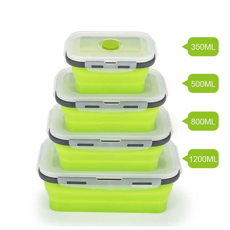 TD-DA ACEBON Kotak Makan Foldable Healthy Bento Lunch Box 800ml - TN99