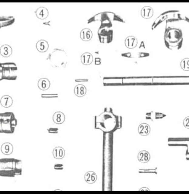 P/N 17B 1 Pcs Baut Per Tanduk Mesin Jahit Butterfly