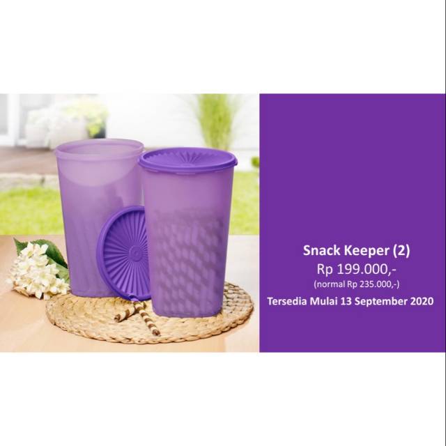 Tupperware toples snack keeper