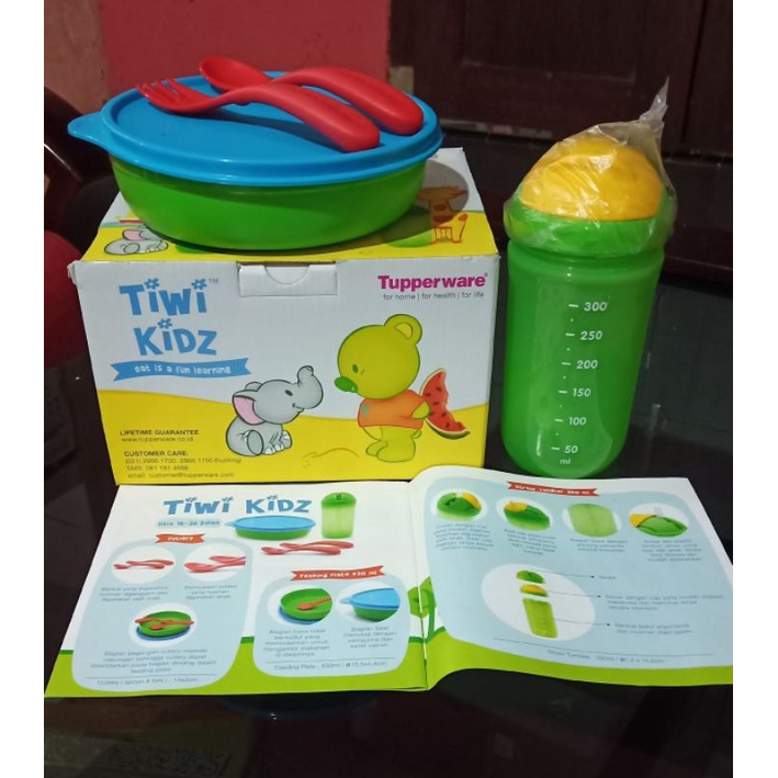 Tempat Bekal Makan dan Botol Minum Anak Tupperware Tiwi Kidz