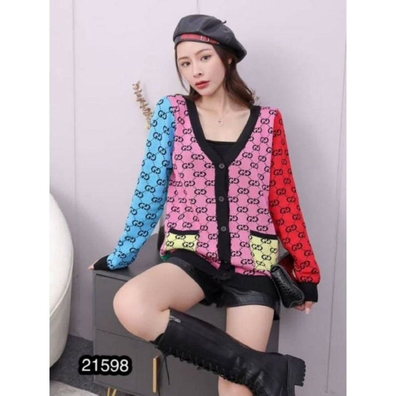 Nazara 64 Cardigan Guccii Rajut Import Premium