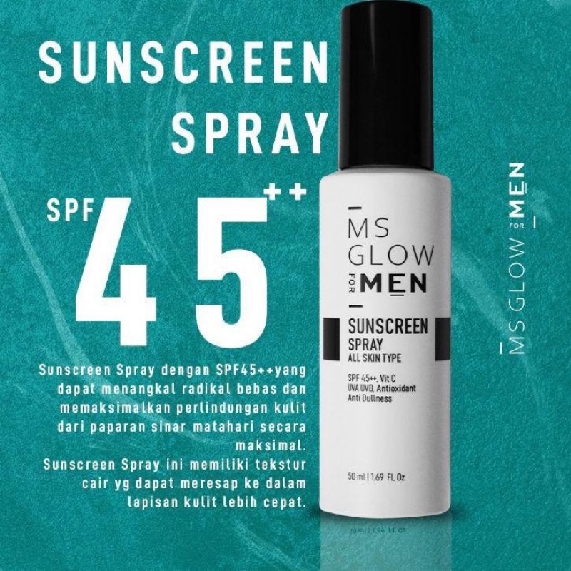 MS GLOW FOR MEN SUNSCREEN SPRAY