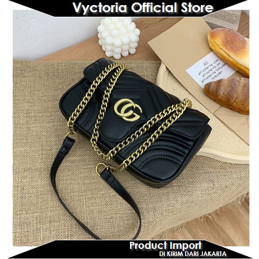 (COD) Vyctoria VOS12541 Tas Selempang Wanita Murah Fashion Handbag Import Grosir Promo JT12541 12541