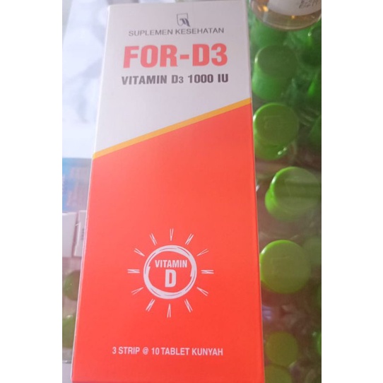 FOR-D3 ( VITAMIN D3 1000 iu) / strip/box isi 3 strip