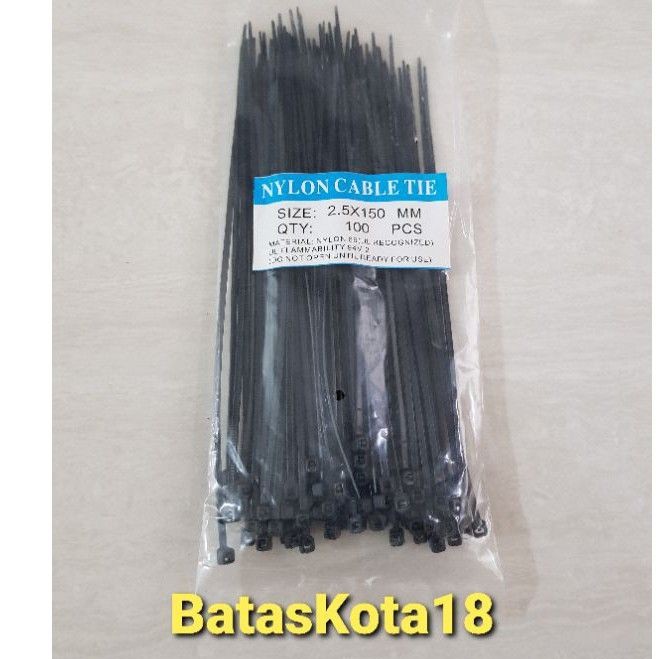 Kabel tali ties tis 150 mm 15 cm isi 100 pcs