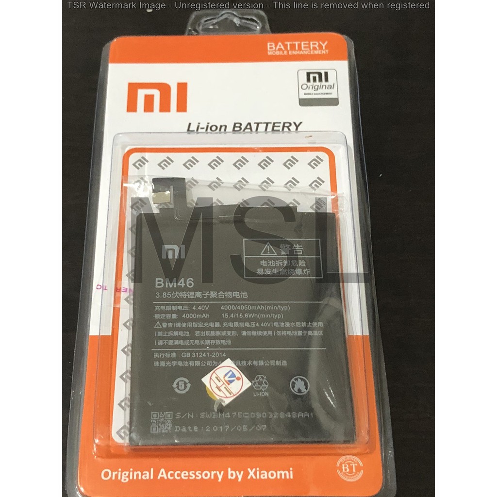 Baterai Xiaomi Redmi Note 3 BM46
