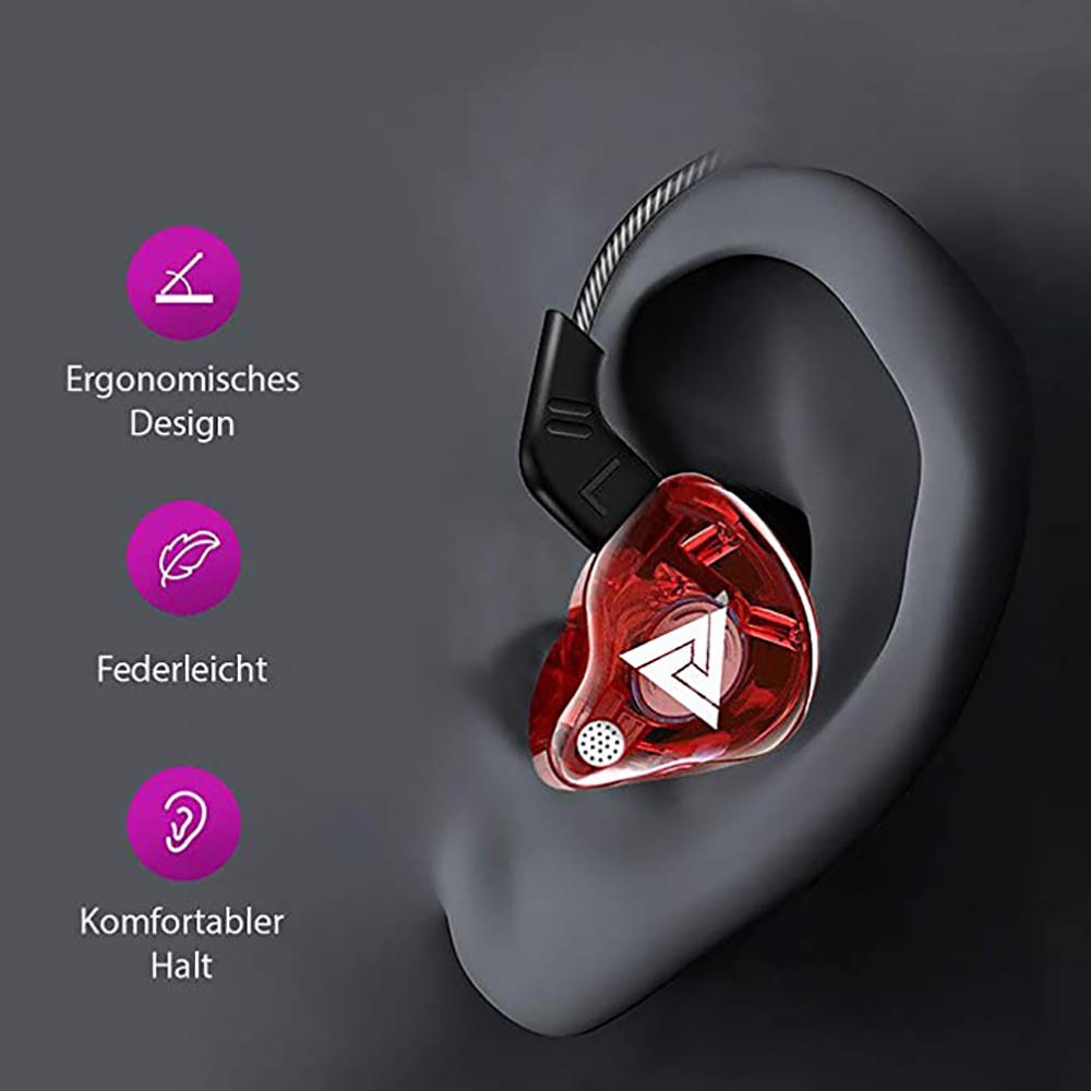 Earphone QKZ AK6 In Ear HiFi Sport Headset with Microphone