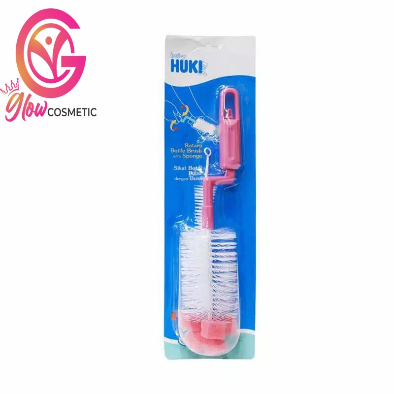 HUKI ROTARY BOTTLE BRUSH WITH SPONGE