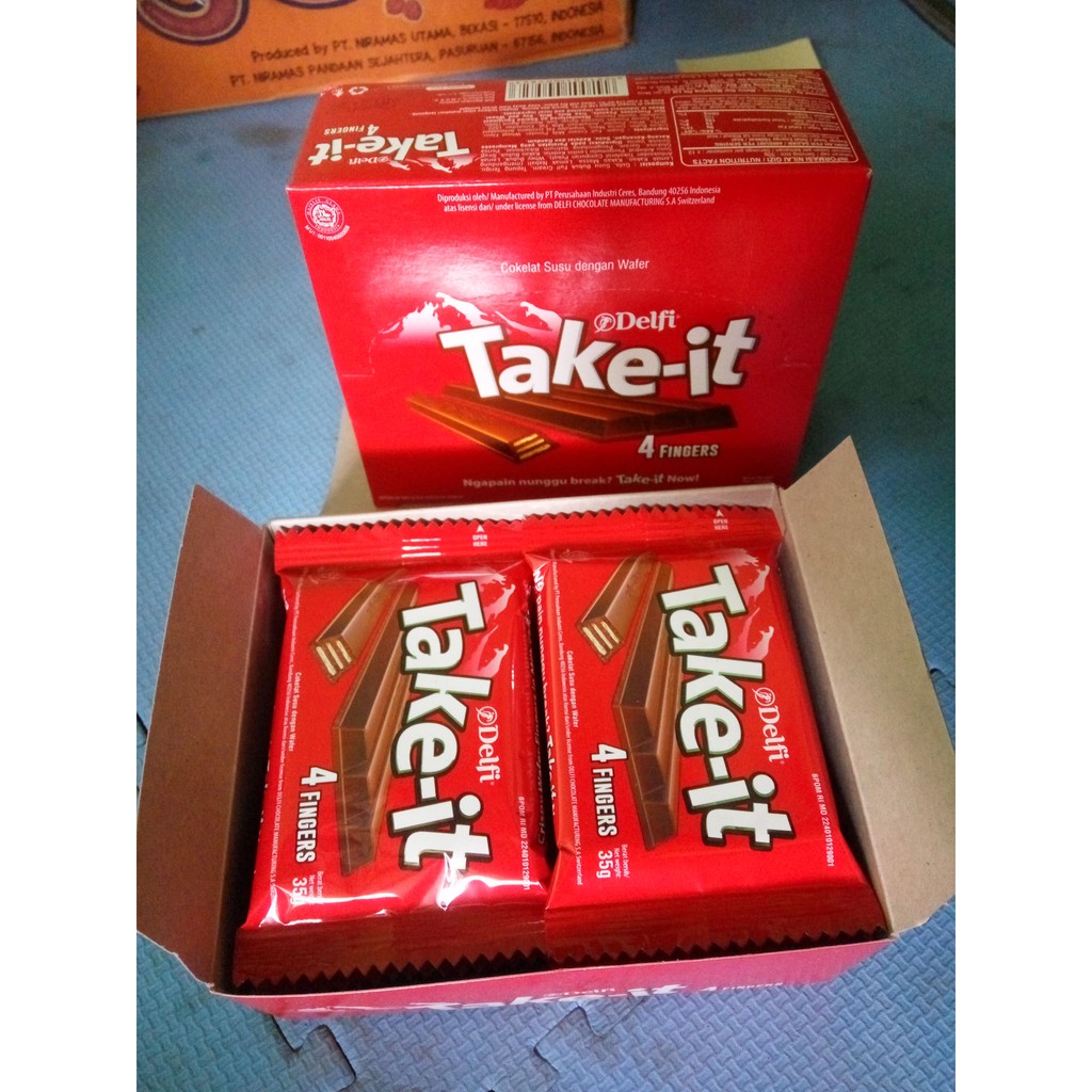 

RK60 DELFI TAKE IT 35GR BOX ISI 10 PCS COKELAT - TAKEIT GREEN TEA MATCHA COKLAT 10 X 35 GRAM