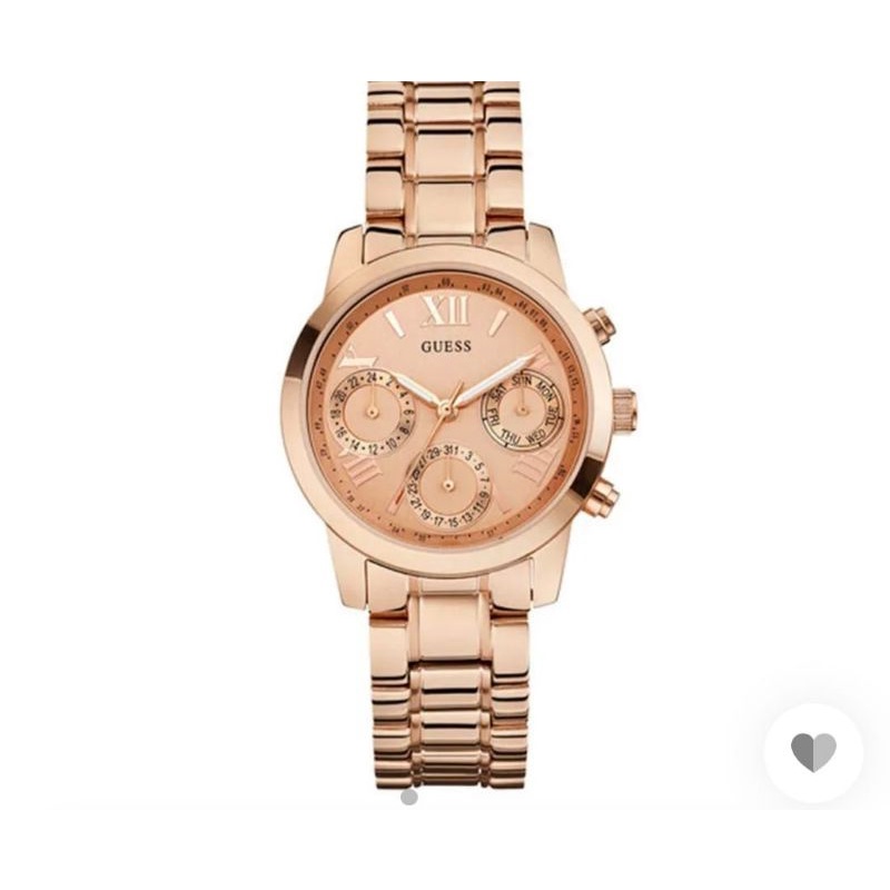 guess W04483 Chronograph watch - jam tangan wanita rose gold