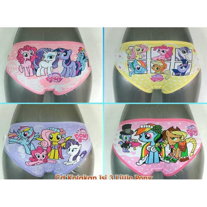 Underwear / Celana Dalam Anak My Little Pony Jessie & Mike - Uk L Kode 966