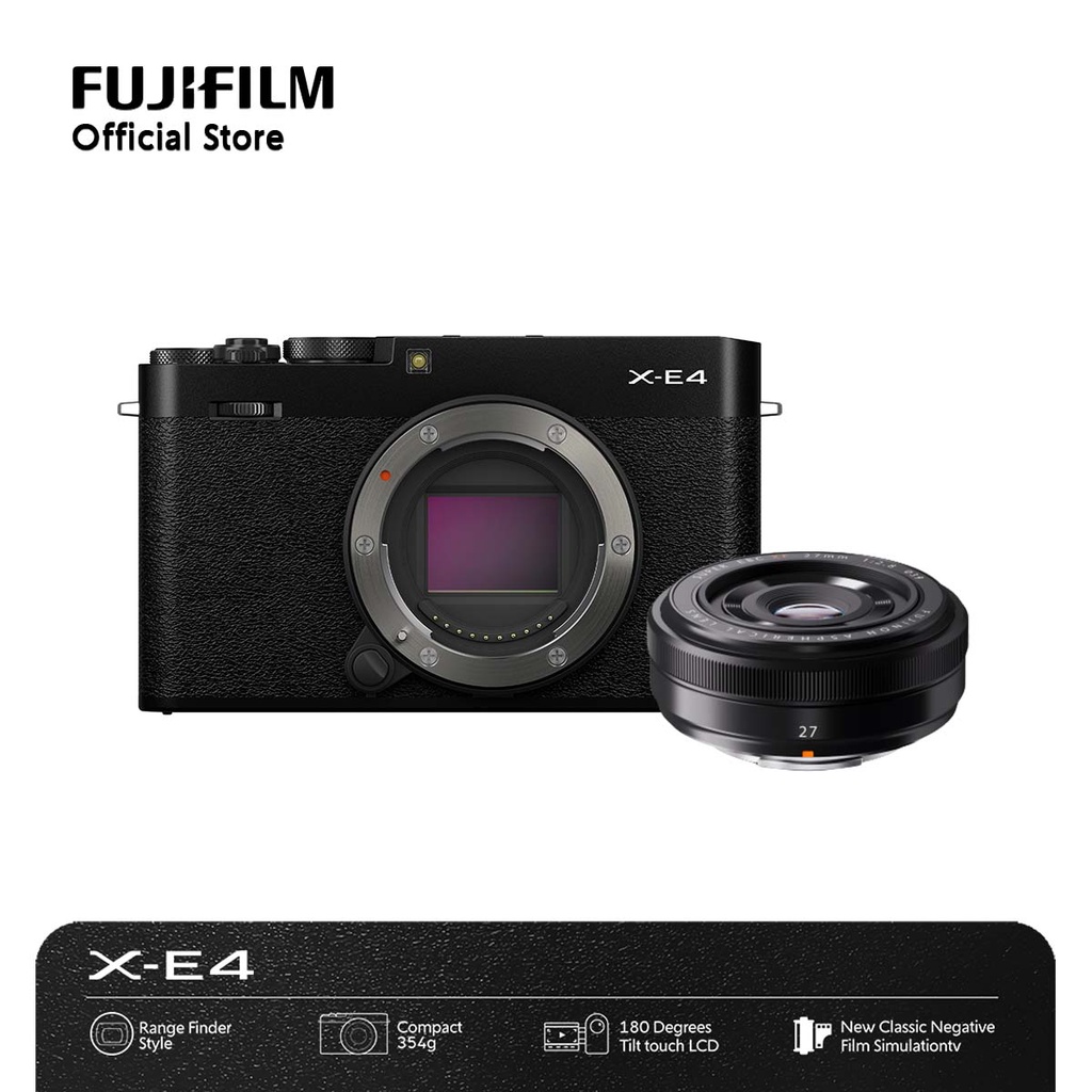 Jual FUJIFILM X-E4 kit XF27mm WR | Shopee Indonesia