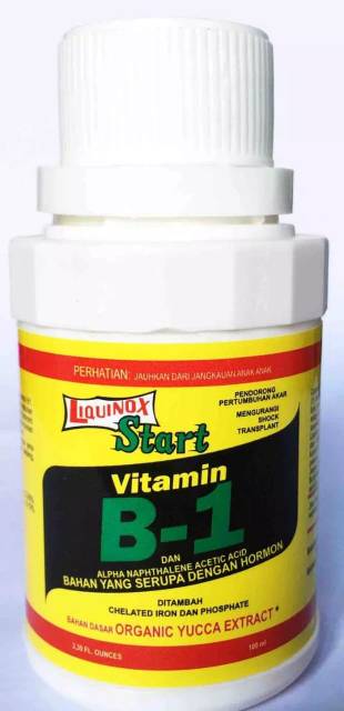 Pupuk VITAMIN B1 liquinox 100ml untuk anti layu&amp; stres semua jenis ta