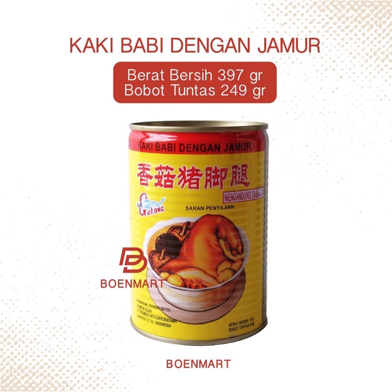 

kaki babi dengan jamur cap Gulong