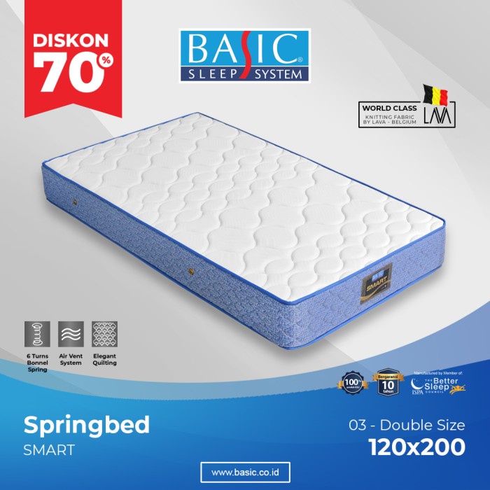 Kasur Spring Bed Basic SMART uk 120x200