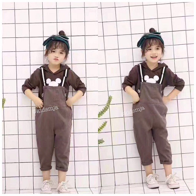 Kids Overall Mickey Brown