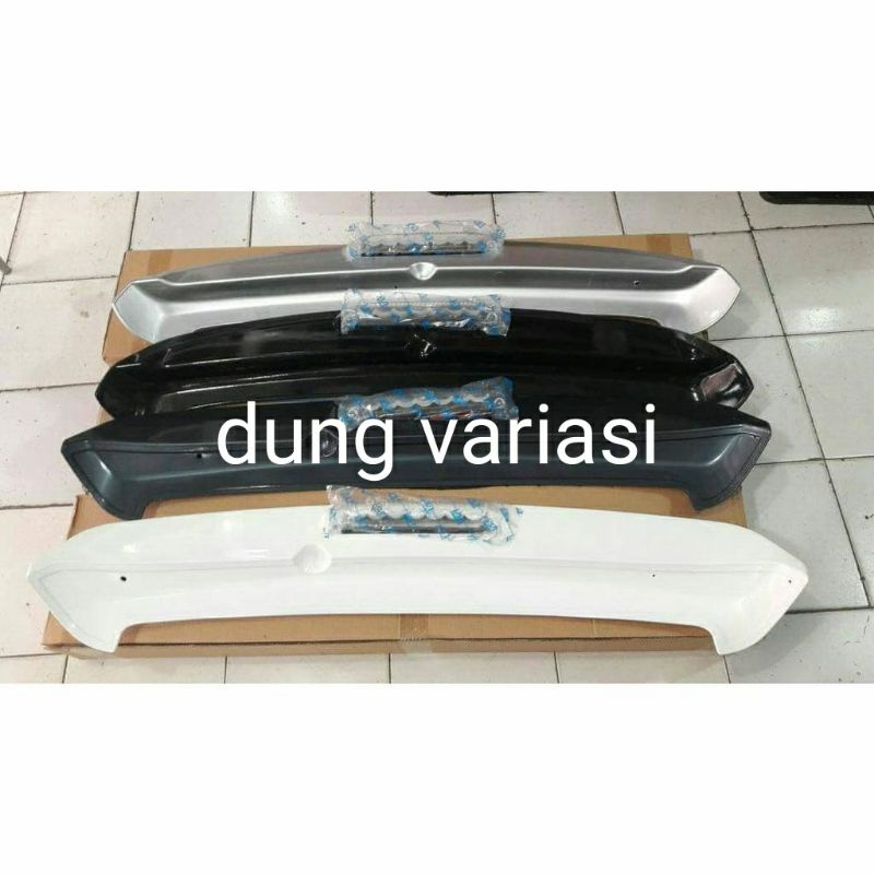 spoiler agya ayla with lampu hitam silver abu putih