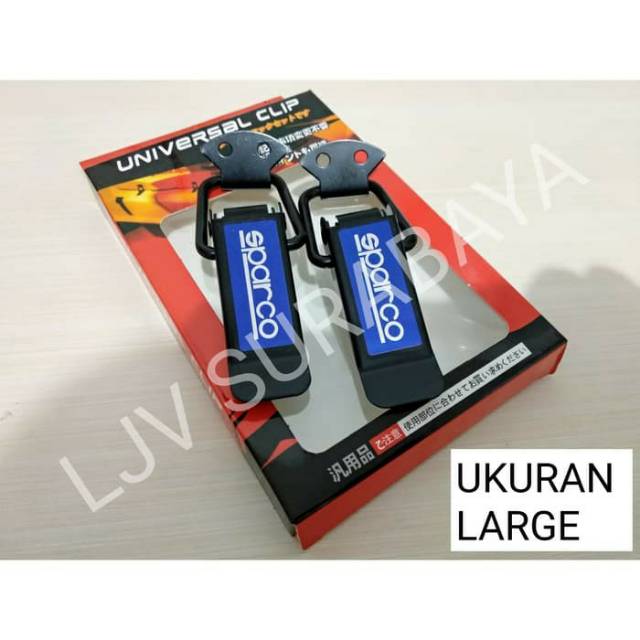 Clip Bumper universal Racing Spar*co Large Uk L - Klip JDM Universal