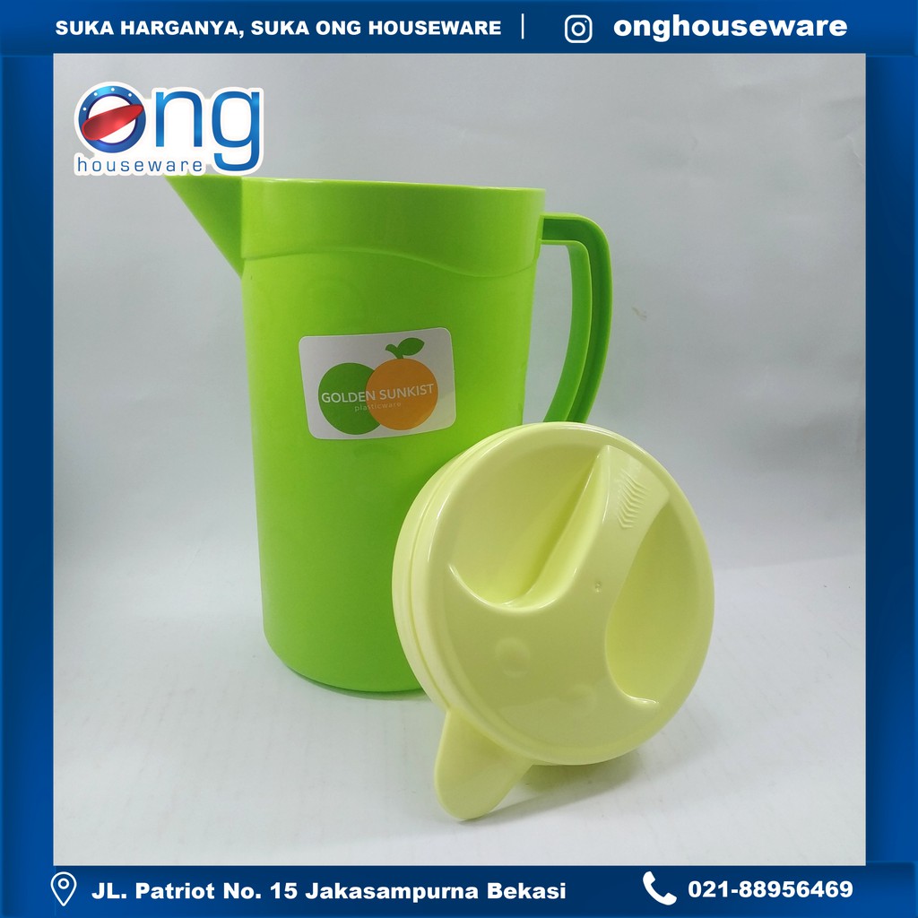Teko Air Plastik Eskan Water Jug Golden Sunkist 2.1 KBK3011 KBK 3011
