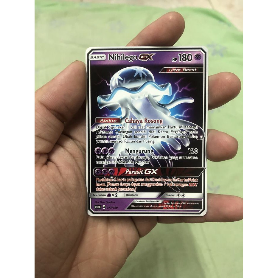 EgSi397 Kartu Pokemon TCG Nihilego GX TD SD Kebangkitan Legenda Zoroark Hooh