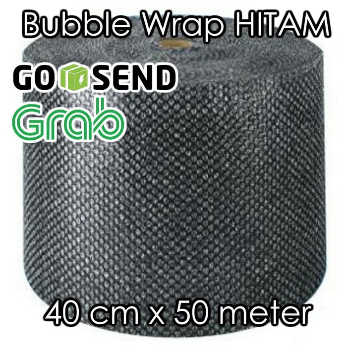 

Bubble Wrap 50m x 40cm BLACK (HITAM) premium delkomas