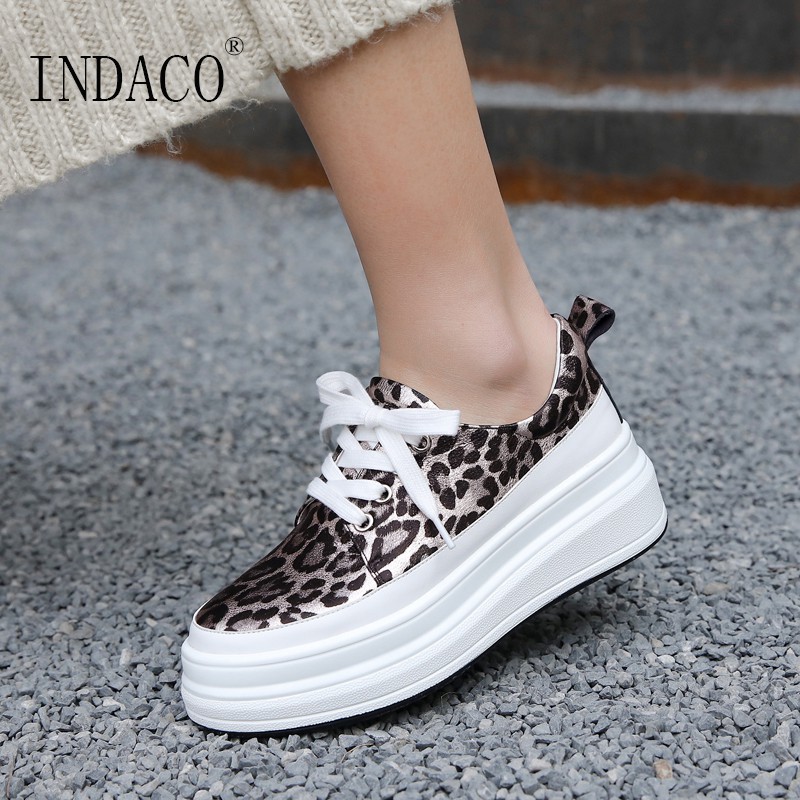 leopard sneakers platform