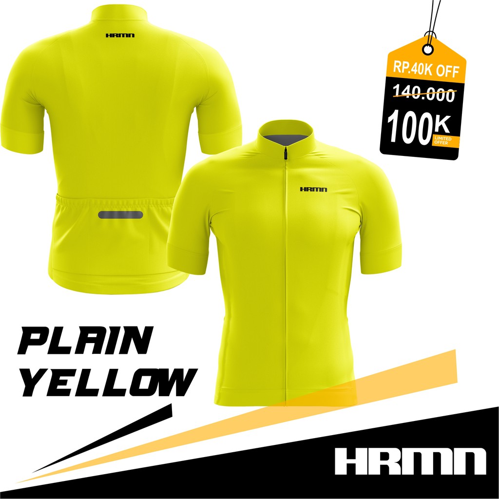Jersey Road Bike / Jersey Roadbike - HRMN Plain Yellow