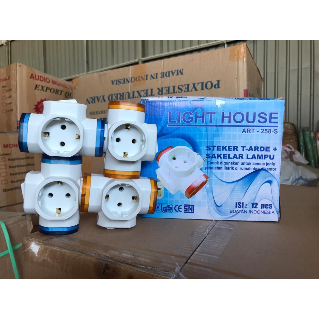 Light House ART-258-S Steker T-Arde + Sakelar Lampu