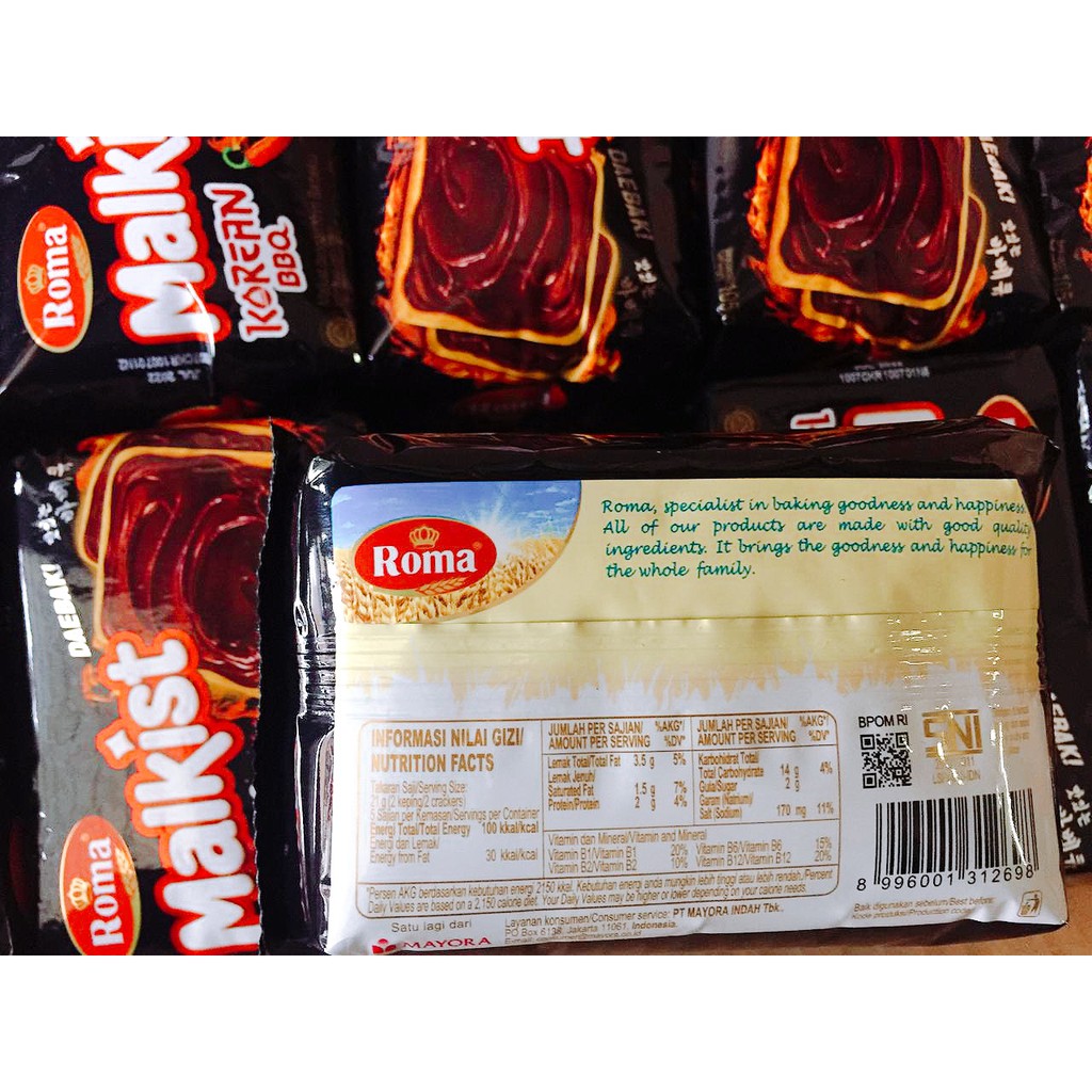 Malkist Roma Malkist Korean BBQ 105 gr