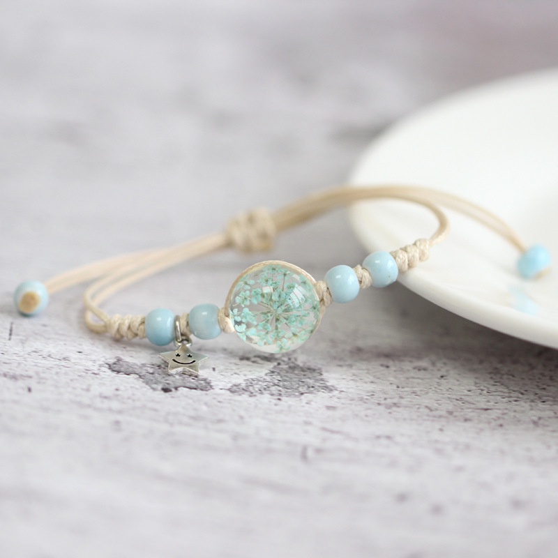 Gelang Manik-manik Keramik Baru Gelang Manik-manik Kristal