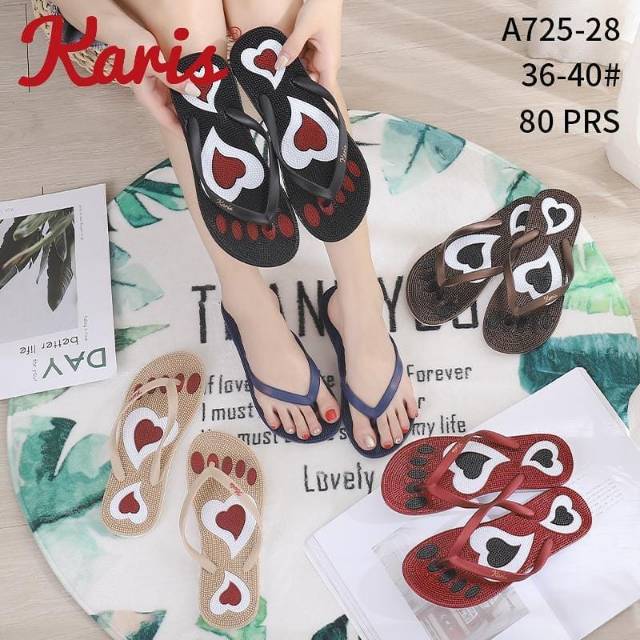 Sandal karis 725 - 28 sandal jepit wanita