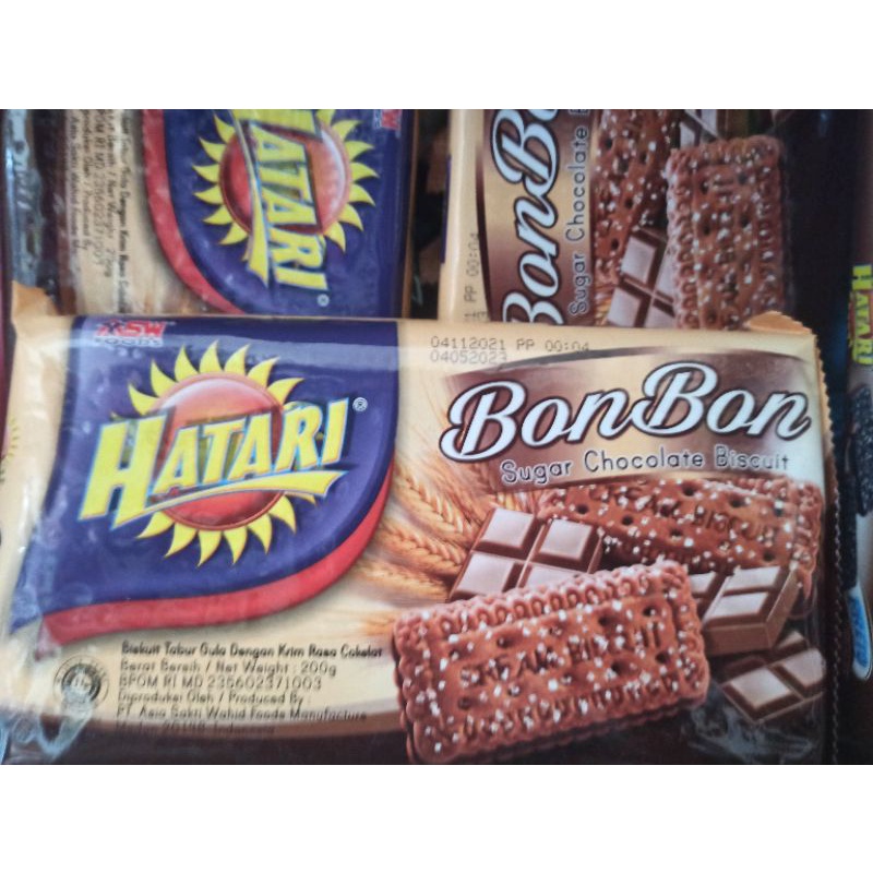 Hatari Bon Bon Biskuit Chocolate Sugar 190g