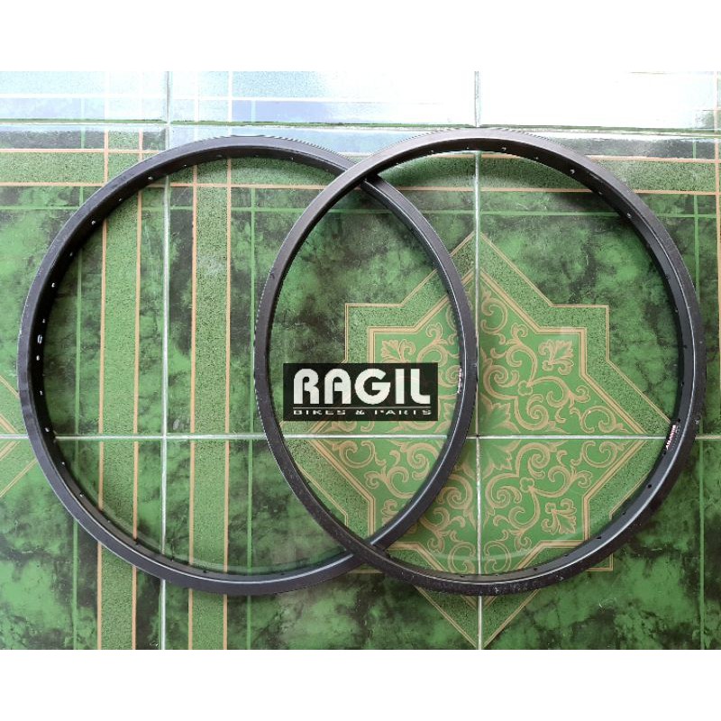 VELG SEPEDA 20 INCH ALLOY HITAM LUBANG HOLE 36 36H RIMS RIM BMX LIPAT SELI MINION MINTREX