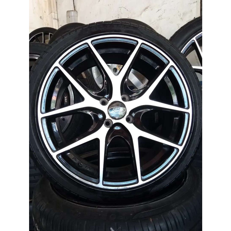 Velg Mobil Bekas VR Racing Ring 17 pcd 4x100 + Ban Forceum Octa 205 45 R17